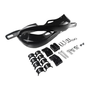 Imagem de harayaa Protetores de mão genéricos para motocicletas, à prova de vento, para guidões de 22 mm e 28 mm, Preto