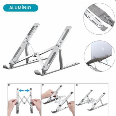 Imagem de Suporte Premium Articulado Para Notebook Aluminio Dobrável - ASAF