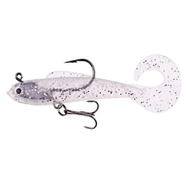 Imagem de ZZTWER 1 iscas de pesca para nadar, cauda, iscas macias de 85 mm, 8,5 g, isca de silicone artificial para robalo, colher de carpa, equipamento de pesca