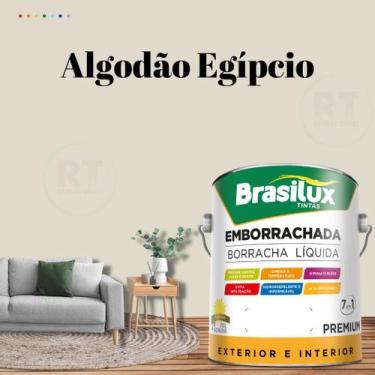 Imagem de Tinta Borracha Líquida Cor Marrom Para Parede 3,2l Acrílica Lavável An