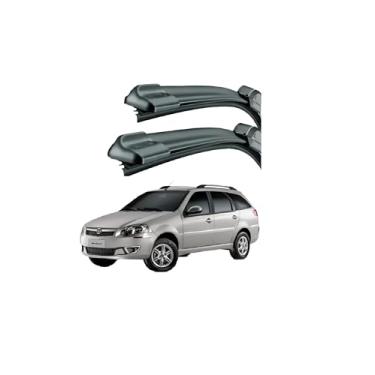 Imagem de Kit 3 Palhetas Automotiva Limpadores Para-brisa Fiat Palio Week Adv 98/11 Diant+Tras
