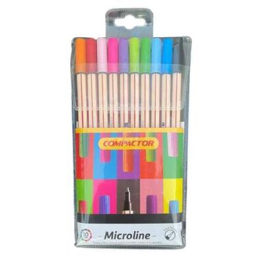 Imagem de Caneta microline ponta porosa com 10unid compactor 2760000, 3
