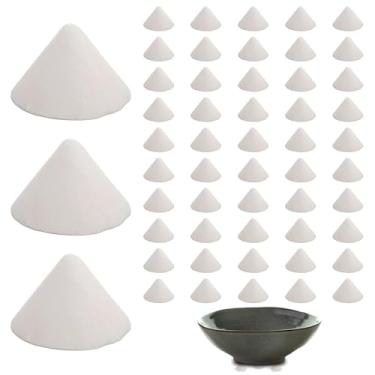 Imagem de ZENFUN 50 peças de pregos de forno de cerâmica, palafitas de cerâmica, prego de suporte refratário, resistente a altas temperaturas de até 1,384 °C, pinos de queima de argila de óxido de alumínio