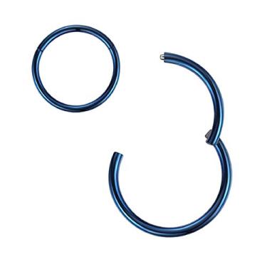 Imagem de ORANGELOVE Anéis de nariz hipoalergênicos 20G, 18G, 16G, 14G, 12G, 10G, 8G, 316l, anel de segmento articulado, piercing corporal, argola de nariz, lábios, cartilagem de nariz, brincos de argola