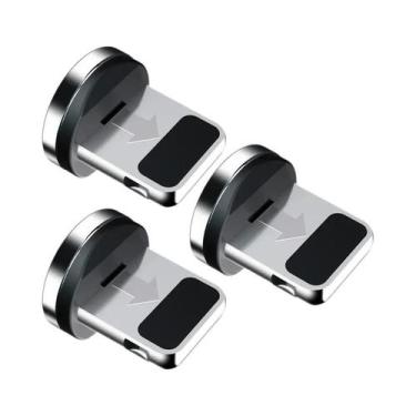 Imagem de Pontas Magnéticas Redondas Para Cabos 1/3/5 Pcs Micro USB Tipo C Adapt
