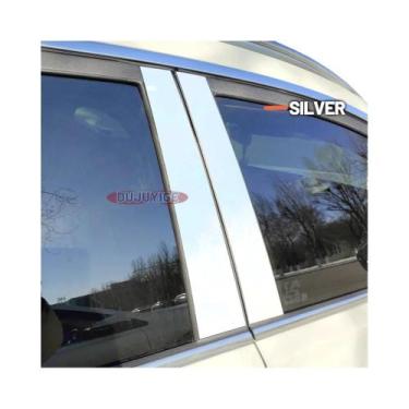 Imagem de Adesivo De Fibra De Carbono Preto Para Pilar B E C Do Honda Accord 8 2