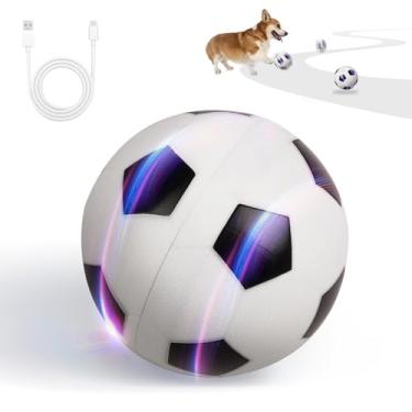 Imagem de Pet Prime Bola de rolamento ativa para cães ativada por movimento recarregável automática interativa brinquedo com luz LED brinquedo de movimento automático para cães pequenos, médios e grandes