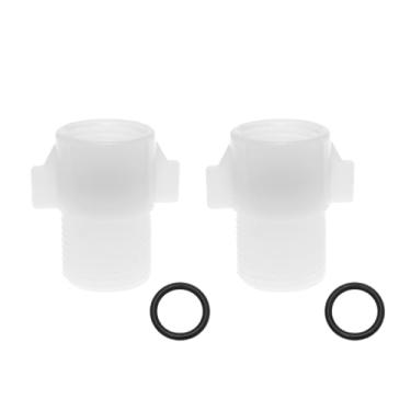 Imagem de Yocimango Adaptador de válvula de entrada de água de vaso sanitário 2 peças rosca fêmea de 10 cm para rosca macho de 15 cm para torneira externa bidê válvula de entrada de água de vaso sanitário