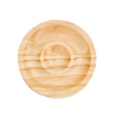 Imagem de DanLingJewelry 3 peças de tábuas redondas planas de 3,94 polegadas bandeja de exibição de joias tapetes de madeira design de pulseira de contas para artesanato faça você mesmo