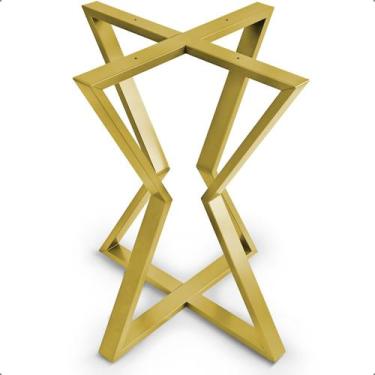 Imagem de Base Pé De Mesa Estilo Industrial Tampos 100x100cm Stelar - Loja da Is