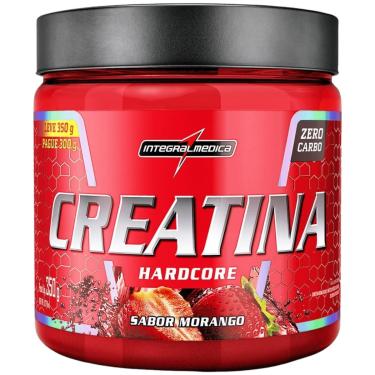 Imagem de Creatina Hardcore Integralmedica Sabor Morango Pote 350g