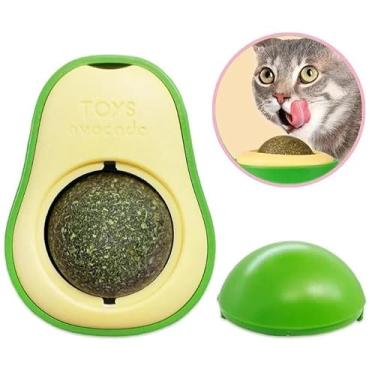 Imagem de Brinquedo Abacate com Catnip para Gatos Chalesco Erva de Gato Natural Antiestresse Estimulante Abacate Catnip Divertido Segura e Durável para Entretenimento Felino
