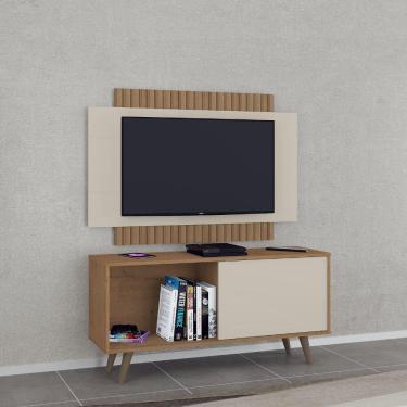 Imagem de Rack Com Painel Para TV até 50" 1 Porta de Correr Off White