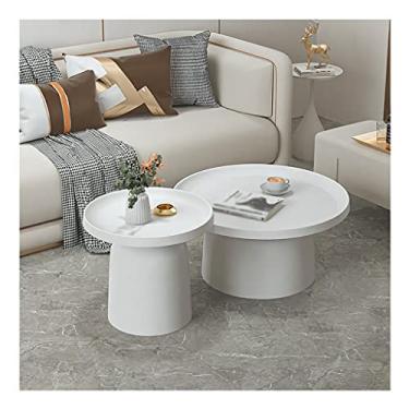 Imagem de Mesa de centro de design simples, combinação simples, mesa lateral de chá, sala de estar, quarto, casa, mesa de chá, ferro forjado, redondo, suporte de cabeceira para sofá, mesa lateral de coquetel