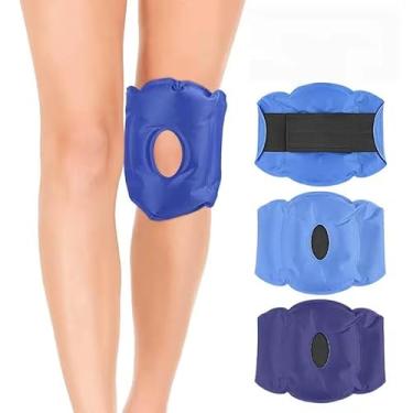 Imagem de Bolsa Térmica Compressa Gel Para Joelho Fria e Quente com Cinto Ajustável – Alívio Imediato de Dor, Inchaço e Rigidez Muscular