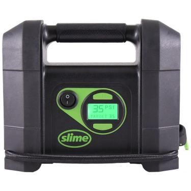 Imagem de Compressor de Ar com Fio Portátil 99 PSI com Tela LED e Desligamento Automático, 12V, Slime 40047, Preto