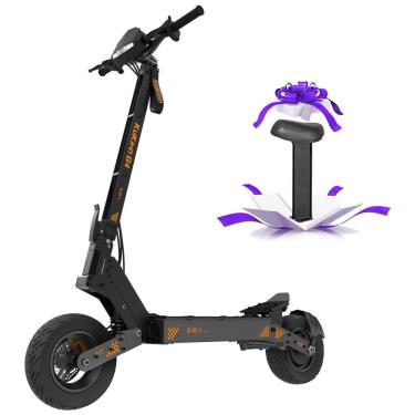Imagem de Scooter Elétrica para Adultos até 120 kg, Velocidade Máxima de 69 km/h e Alcance de 75 km com Pneus Off-Road e Assento Removível, 2000W