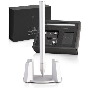 Imagem de Caneta Esferográfica Executiva Vertical com Tinta e Recarga de Alta Qualidade, NOVIUM SHBPAL002, Cinza