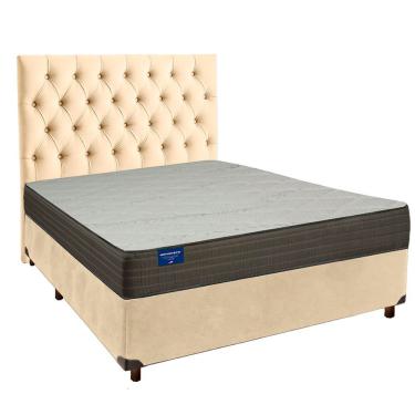 Imagem de Cama Box + Colchão Casal D33 Orthotech Inducol + Cabeceira Estofada