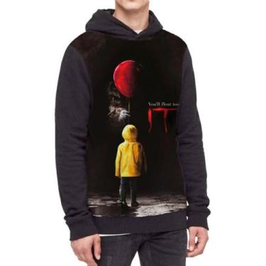 Imagem de Moletom Com Capuz  It A Coisa Pennywise Ref465 - smoke, Preto, PP