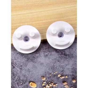 Imagem de Pacote com 2 suportes de ventosa de esponja para pia de cozinha, compatível com esponja sorridente (inclui apenas suporte)