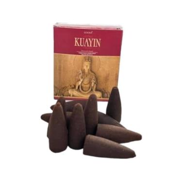 Imagem de Incenso Cone Cascata Massala Goloka Kuayin