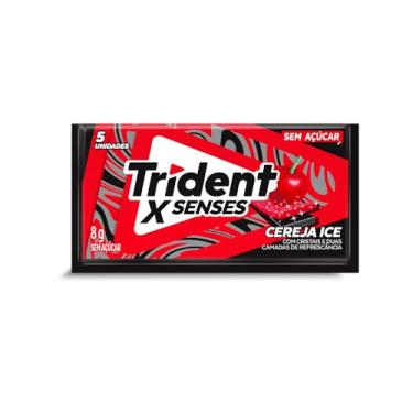 Imagem de Goma de Mascar Cereja Trident Xfresh Envelope 8g 5 Unidades