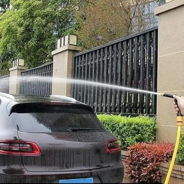 Imagem de Mini gatilho de pulverização de água de alta pressão bocal de latão pistola de água acessórios de ferramentas de lavagem de jardim pulverizador de jato de água 360° para irrigar plantas, limpeza de