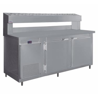 Imagem de Balcão Condimentador Refrigerado Frilux 190cm Inox 500 Litros 220V RF-041