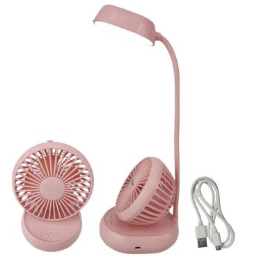 Imagem de Luminaria Ventilador Led Ajustavel Flexivel 2 Em 1 Abajur