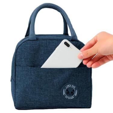 Imagem de Bolsa Feminina Blogueira Refeições Alta Qualidade Lancheira Marmiteira