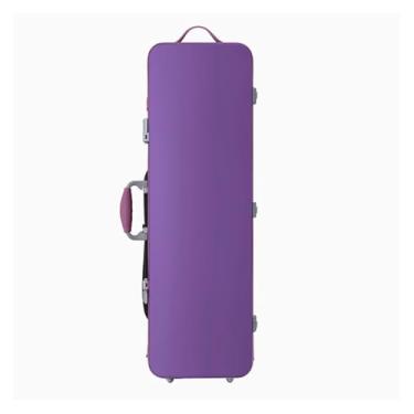 Imagem de Estojo Quadrado Para Violino De Fibra De Carbono, Resistente Ao Desgaste, Ultraleve E Portátil, 1,6 Kg Estojo para instrumento de violino(Purple)