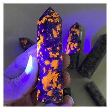 Imagem de Cheio de textura cristais naturais quartzo ponto torre pedras reiki quarto escritório casa aquário decoração acessórios pedras preciosas quartzo pedras (tamanho: altura 70-80 mm)