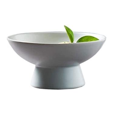 Imagem de Cesta de frutas Cestas de armazenamento de tigela de frutas prato de frutas de cerâmica chinês feito à mão mesa doméstica sobremesa prato de doces prato de frutas prato de frutas bandeja de frutas