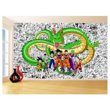 Imagem de Papel De Parede Dragon Ball Goku Vegeta Anime 3,5M Dbz105 - Você Decor
