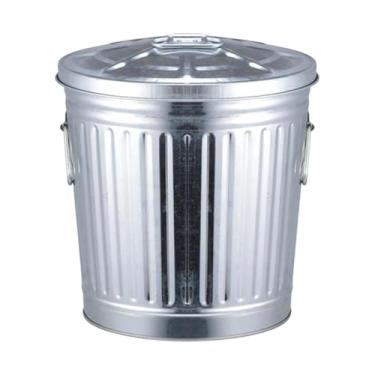 Imagem de ＫＬＫＣＭＳ Lixeira externa de 25L, composteira com tampa e duas alças, para paisagismo, fazendas, quintal, restaurante