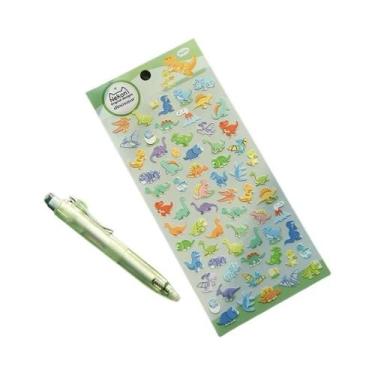 Imagem de Adesivos De Animais Pinguim E Dinossauro NEKONI Coreano Para Scrapbook