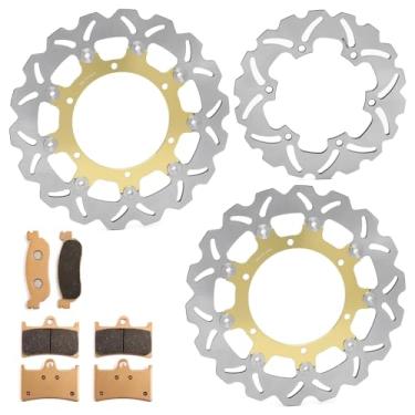 Imagem de SFriding Kit de pastilhas de disco de freio dianteiro traseiro para Yamaha YZF R6 1999-2002 YZF R1 2002 2003