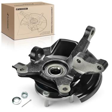 Imagem de A-Premium Junta de direção dianteira esquerda e conjunto de cubo de rolamento de roda compatível com Hyundai Accent 1999-2006, com proteção contra poeira, lado do motorista