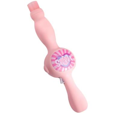 Imagem de Vara Bastão Pistola Brinquedo Lança Bolha de Sabão e Fumaça Colorida com Música (Rosa)