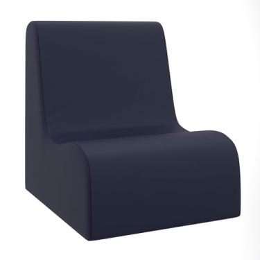 Imagem de Children's Factory Cadeira de contorno pequena, cadeiras infantis mistas e combinadas, sofás, otomanos e cubos de canto, cheia de espuma e resistente à água, assento flexível para sala de aula