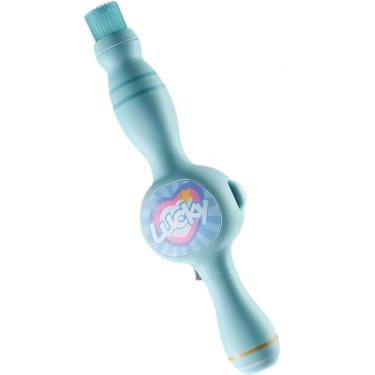 Imagem de Vara Bastão Pistola Brinquedo Lança Bolha de Sabão e Fumaça Colorida com Música (Azul)