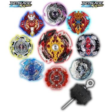 Imagem de Kit 6 Beyblade Burst C/1 Lançador Rantaro Daigo Ken Hoji - TD, Beyblad