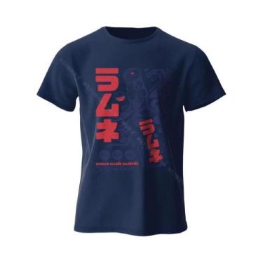 Imagem de Camiseta De Algodão Masculina Com Personagem De Anime, Gola Redonda Ma