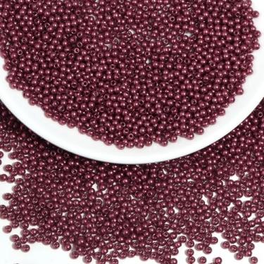 Imagem de Chuyau 4000 peças vinho tinto 3 mm pérolas com furo redondo pérolas para artesanato falsas pérolas soltas para mulheres fazer joias pulseiras colares brincos chaveiros acessórios DIY