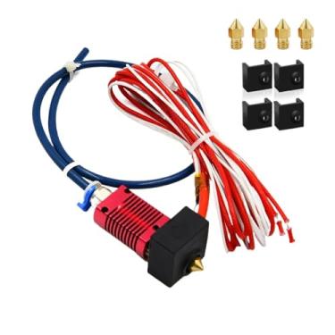 Imagem de Atualização Ender 3 Hotend - Extrusora montada com tubulação de PTFE, compatível com Creality Ender 3 Pro/Ender 3 V2 Hot End Kit(SET 2)