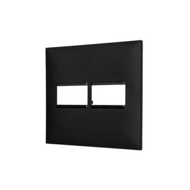 Imagem de Placa 1+1 Posto 4x4 Preta Pct /1 - LEGRAND PIAL PLUS +