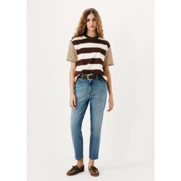 Imagem de Calça Jeans Feminina Reta Cintura Alta-Feminino