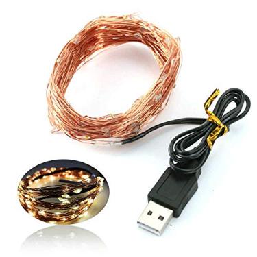 Imagem de Luzes de fita LED cobre USB Star 5m 50 Lâmpada decorativa para decoração quarto jardim casamento e festival