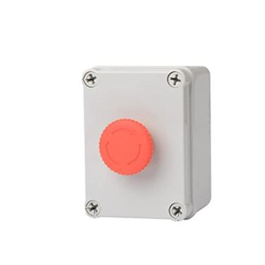 Imagem de HSPTR Caixa de botão interna e externa interruptor de partida de parada de emergência alarme de reposição de energia caixa de controle elétrico motor de elevador de porta de ferro (cor: 4)